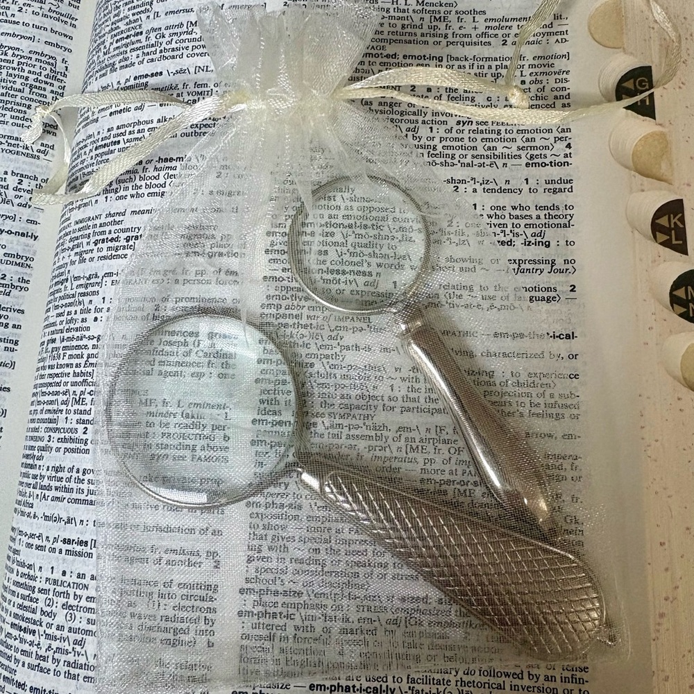 Silver Magnifying Glass Set - Picture 2 of 3